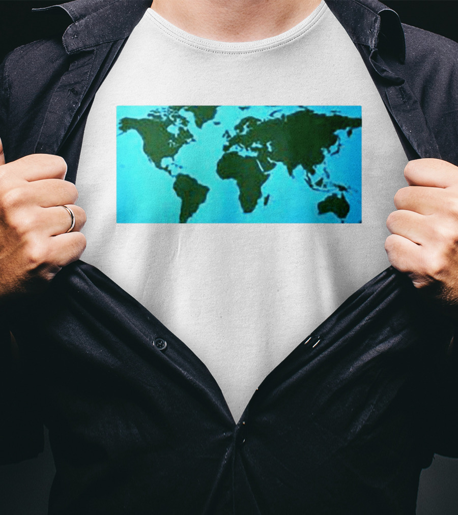 World Map Planet Earth Travel Adventure Journey T-Shirt