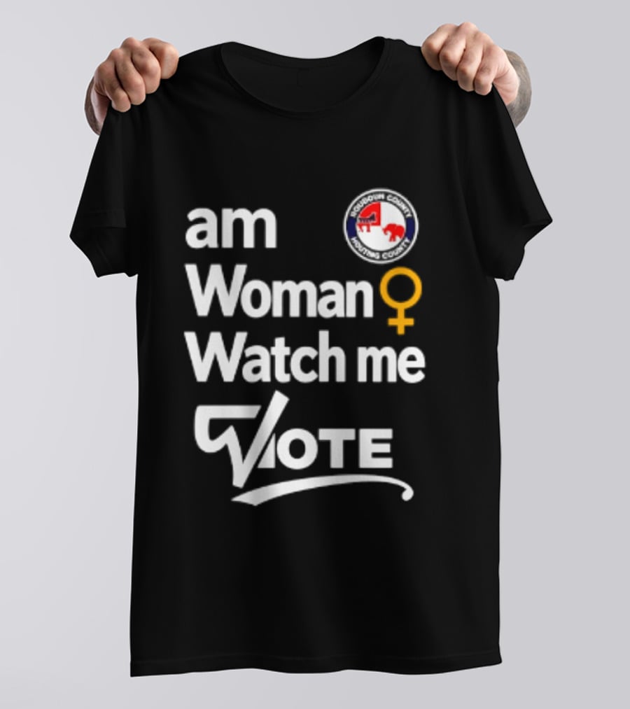 Am Woman Me Vote Loudoun County Female Symbol Political Elephant Donkey T-Shirt