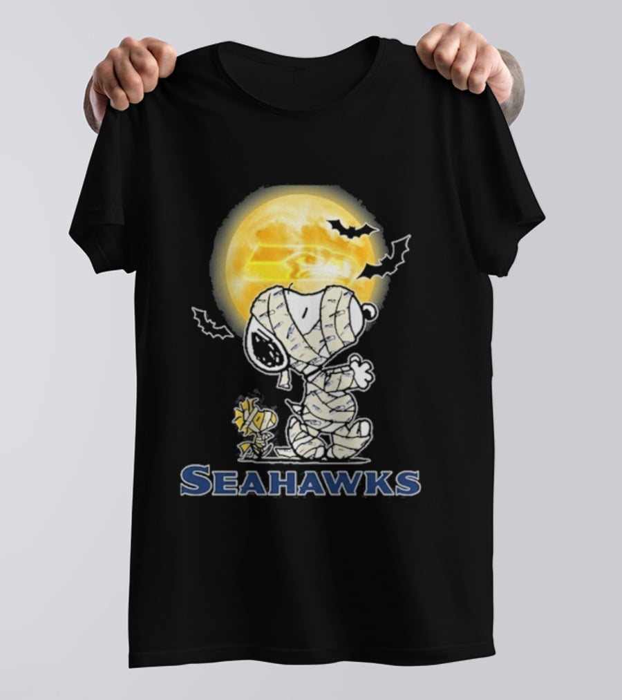 Seahawks Snoopy 2026 Halloween Celebration T-Shirt