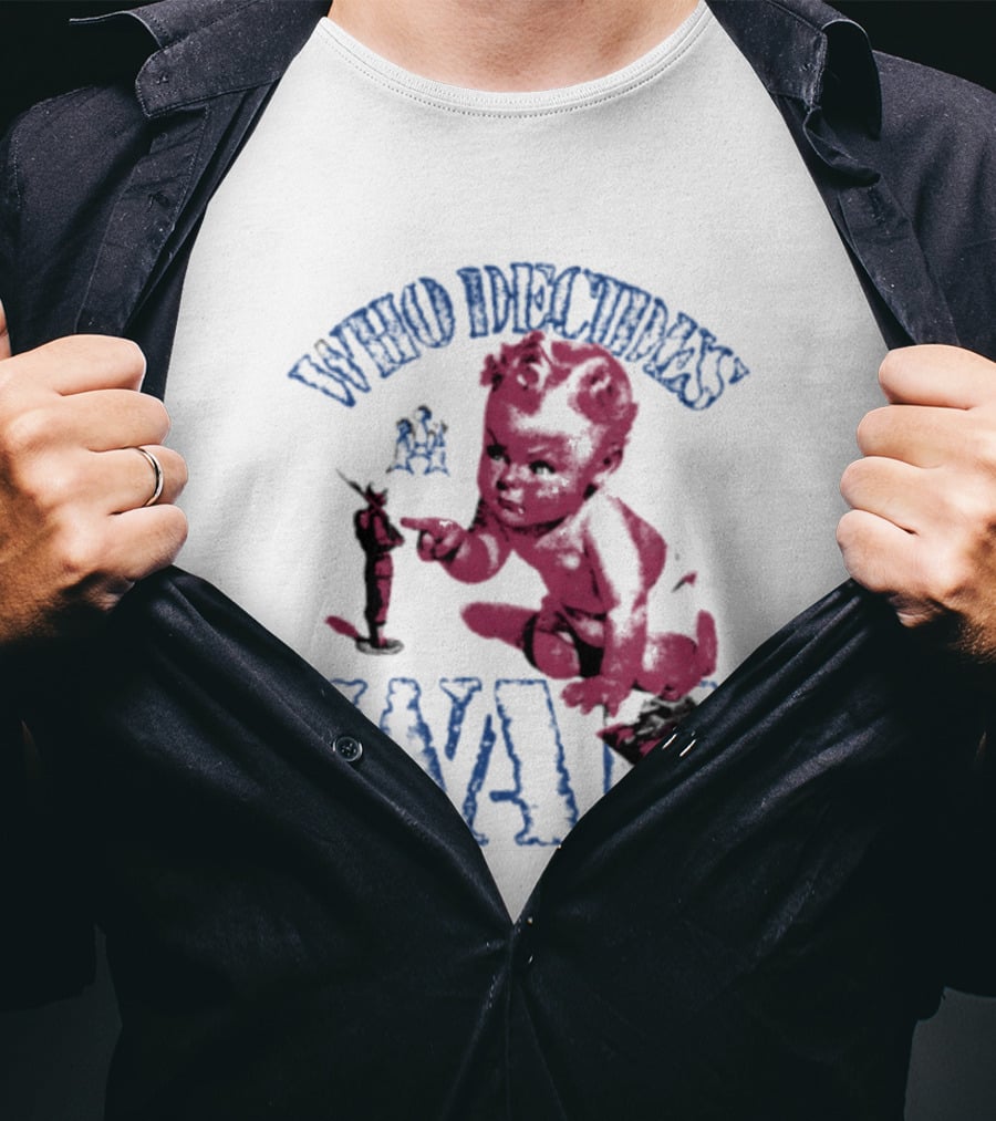 Who Decides War Pink Baby Soldier Figurine T-Shirt