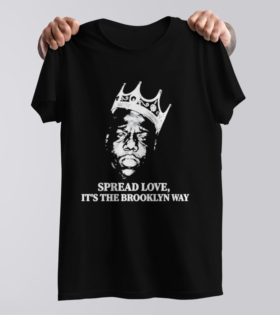 The Notorious BIG Spread Love It's The Brooklyn Way Crowned Head T-Shirt