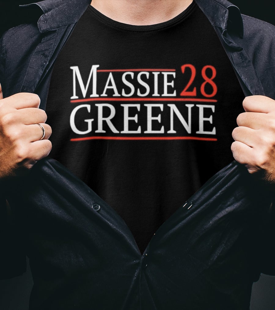Massie Greene 28 Presidential Campaign 2028 T-Shirt