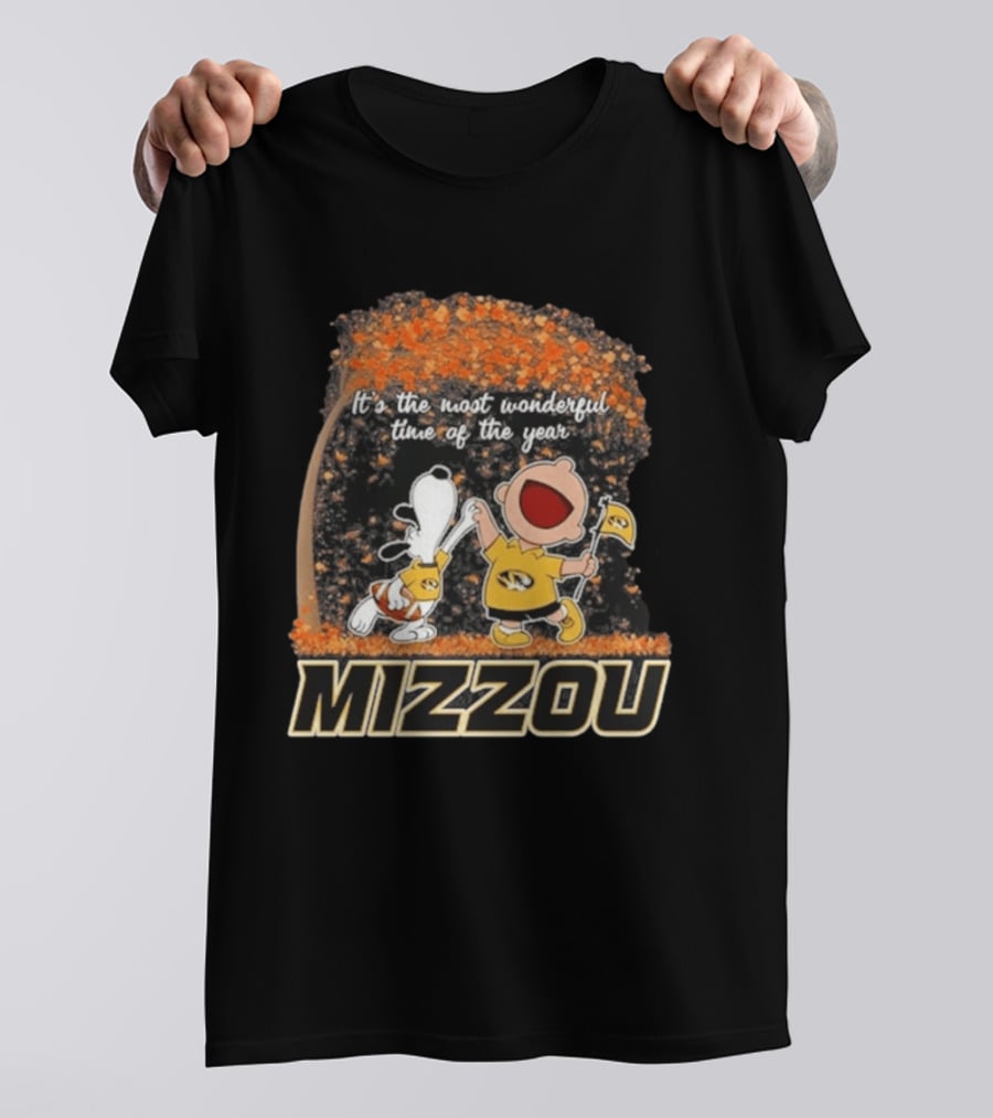 Mizzou Snoopy Charlie Brown It's The Most Wonderful Time Of The Year 2026 T-Shirt
