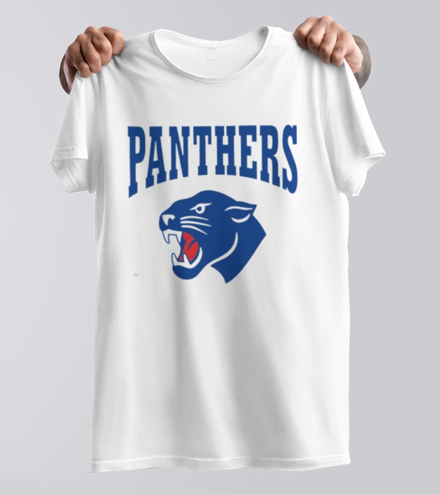 PANTHERS Carolina Football Iconic Blue Roaring T-Shirt