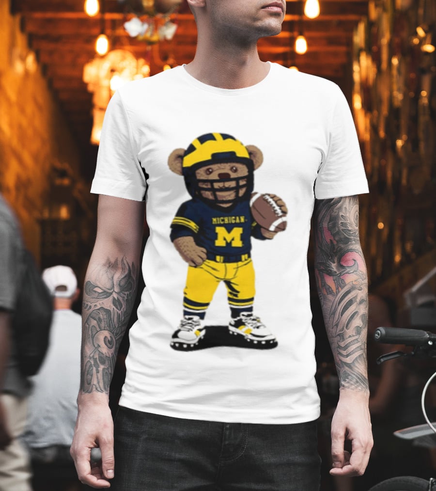 Michigan Wolverines Teddy Bear NCAA Football 2026 T-Shirt