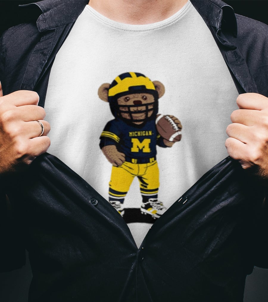 Michigan Wolverines Teddy Bear NCAA Football 2026 T-Shirt