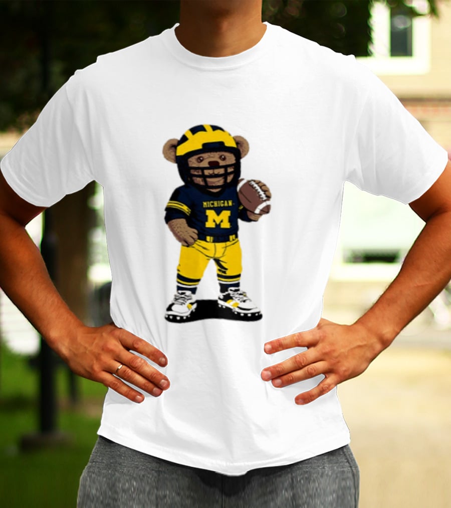 Michigan Wolverines Teddy Bear NCAA Football 2026 T-Shirt