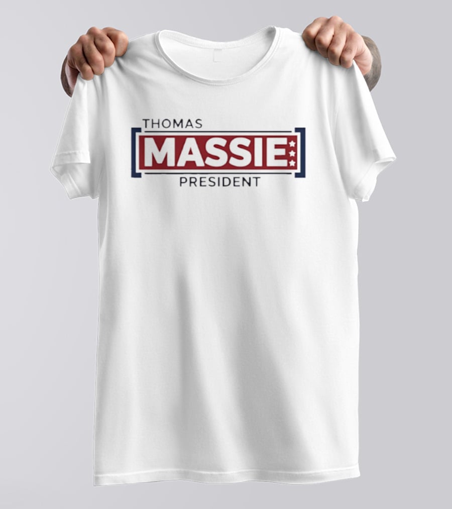 Thomas Massie President Campaign Stars And Blocks T-Shirt