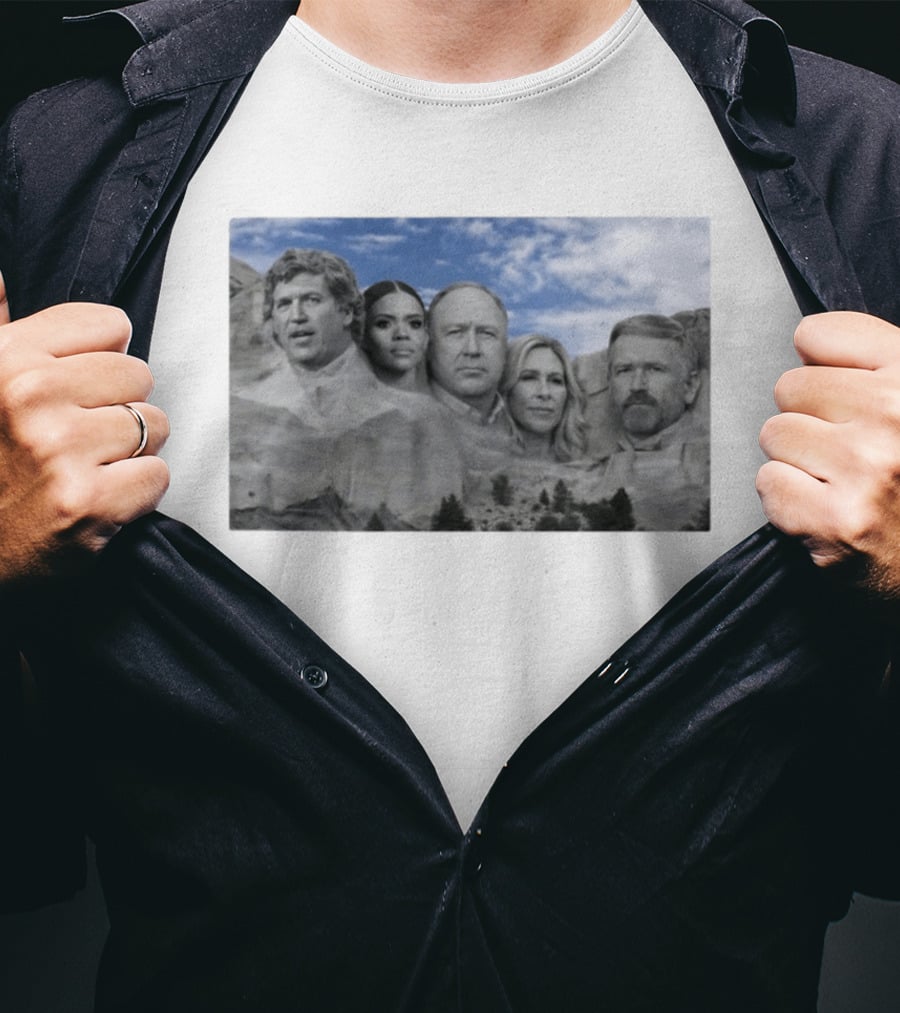 Thomas Massie Candace Owens Alex Jones Marjorie Taylor Greene Mount Rushmore MAGA Squad T-Shirt