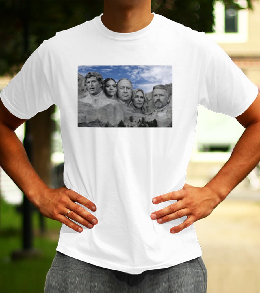 Thomas Massie Candace Owens Alex Jones Marjorie Taylor Greene Mount Rushmore MAGA Squad T-Shirt