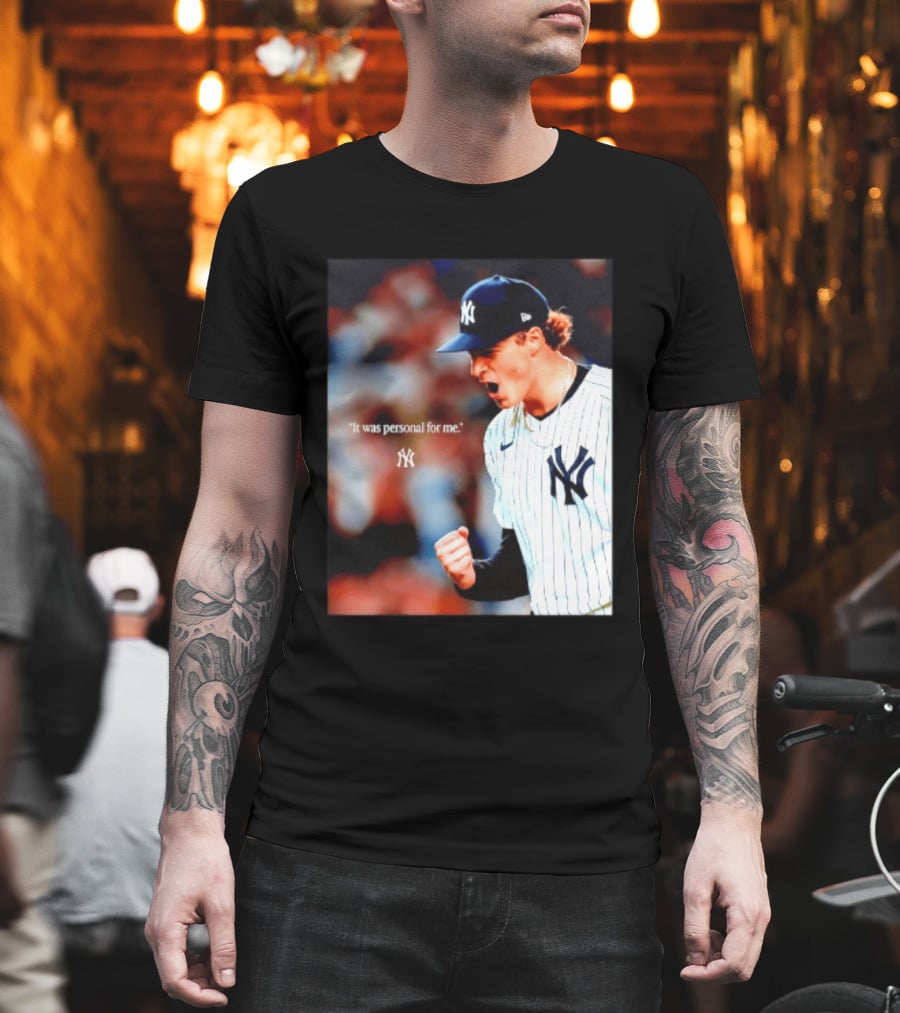 Ben Rice New York Yankees It Was Personal For Me Yankees Baseball T-Shirt