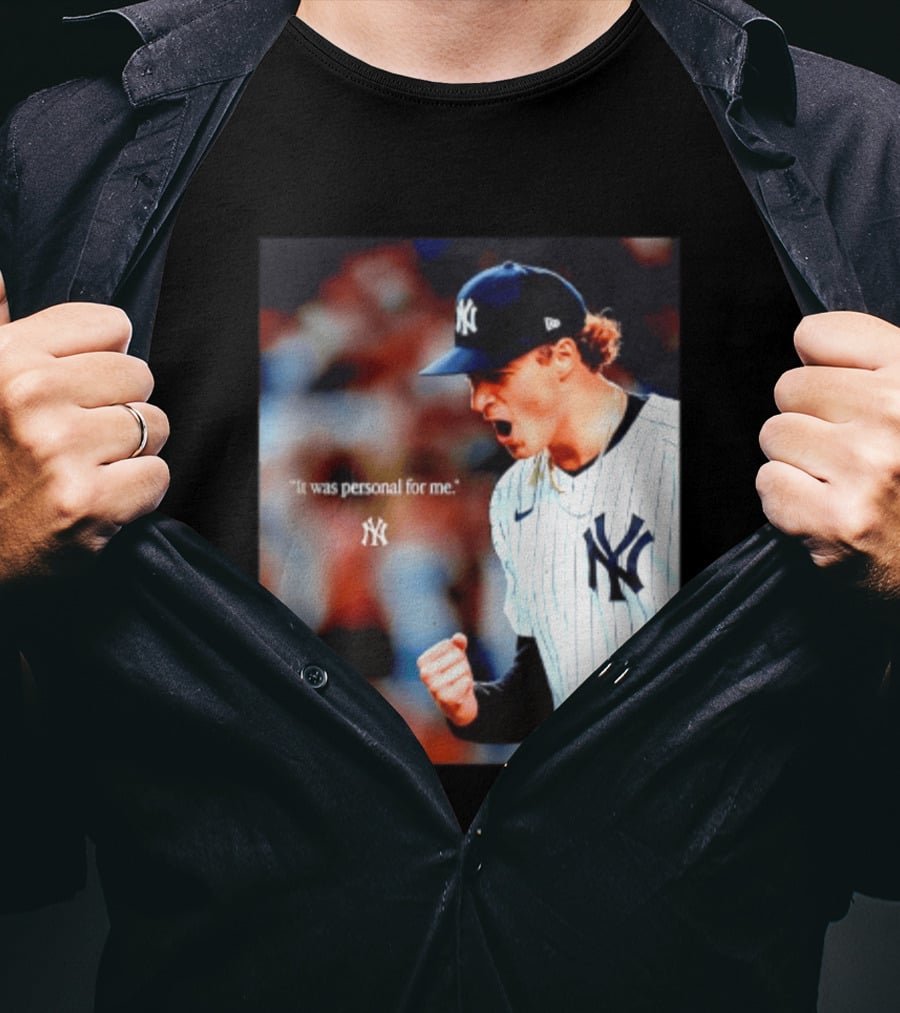 Ben Rice New York Yankees It Was Personal For Me Yankees Baseball T-Shirt