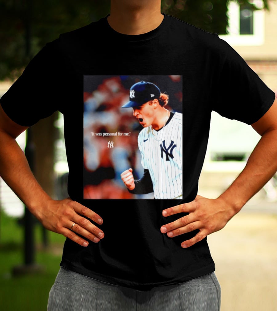 Ben Rice New York Yankees It Was Personal For Me Yankees Baseball T-Shirt