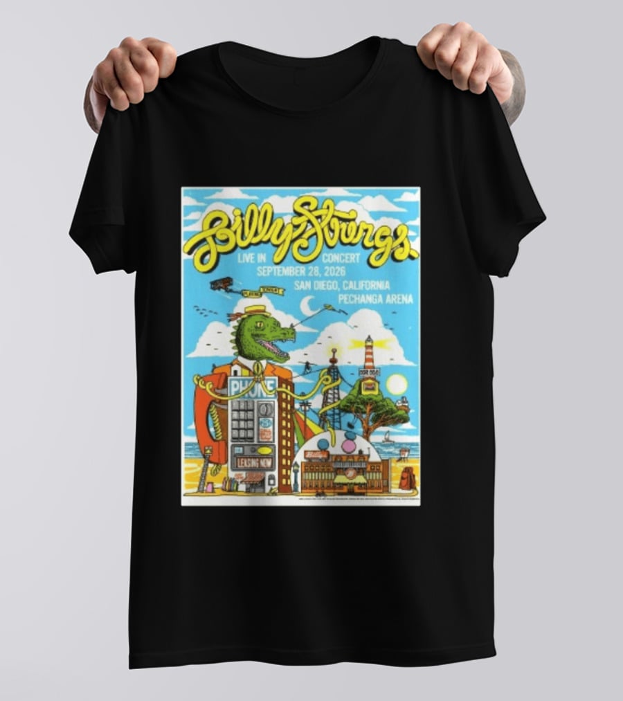 Billy Strings Live In Concert September 28 2026 San Diego Pechanga Arena T-Shirt