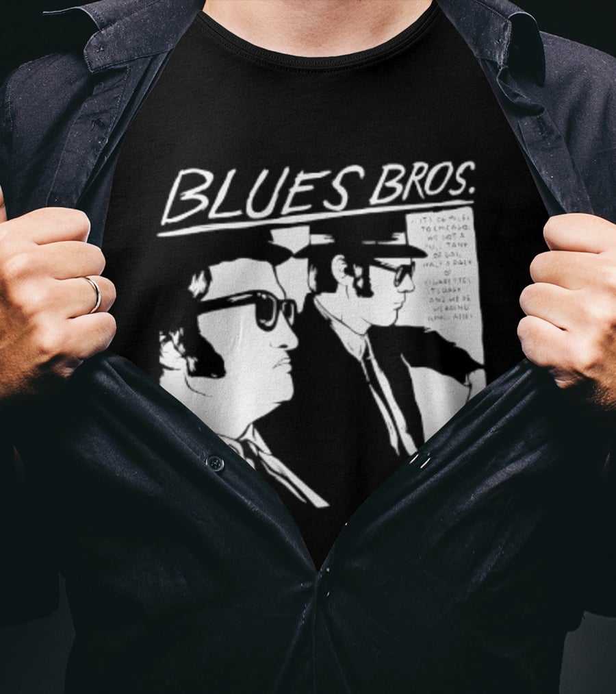 Blues Brothers It's 106 Miles To Chicago Full Tank Of Gas Half A Pack Of Cigarettes T-Shirt