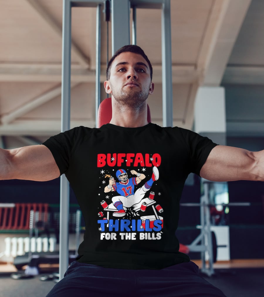 Buffalo Thrills For The Bills Celebration 17 Football T-Shirt