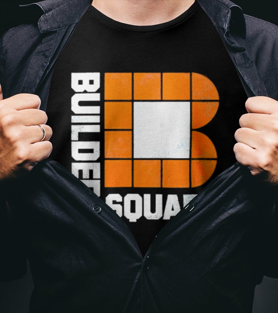 Builders Square Vintage Hardware Store Iconic Retro Logo Block T-Shirt