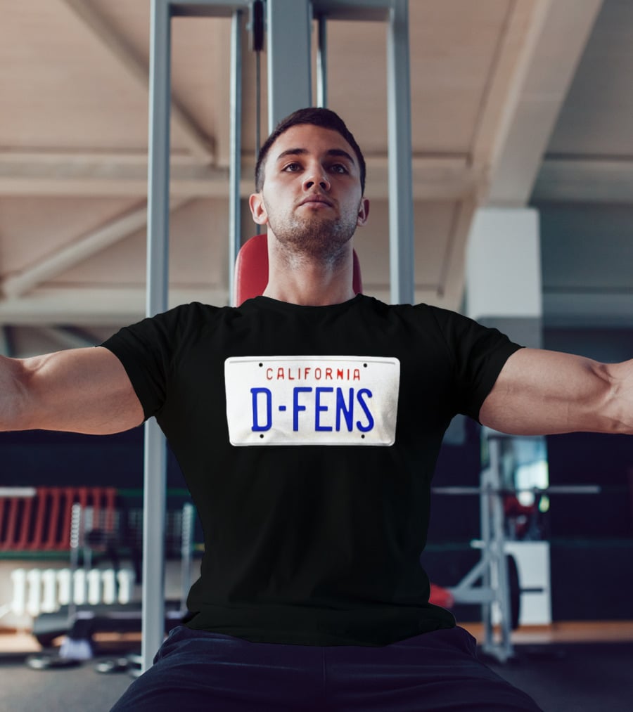 California D Fens License Plate Falling Down Movie Reference T-Shirt