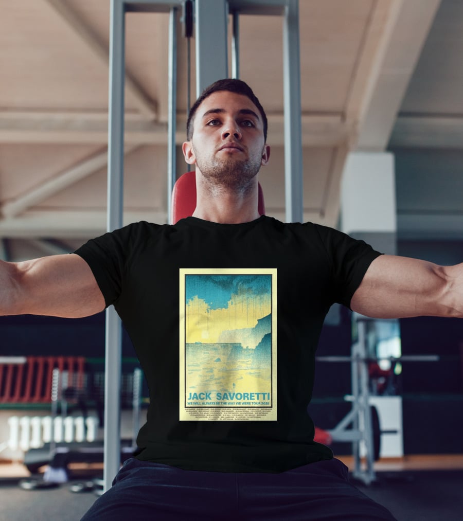 Jack Savoretti We Will Always Be The Way We Were Tour 2026 Bucharest Vintage Style Ocean Scene T-Shirt