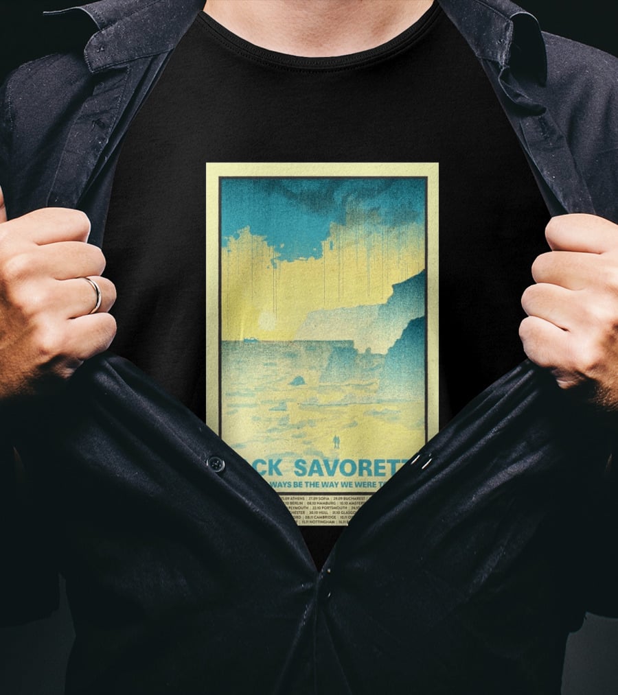 Jack Savoretti We Will Always Be The Way We Were Tour 2026 Bucharest Vintage Style Ocean Scene T-Shirt
