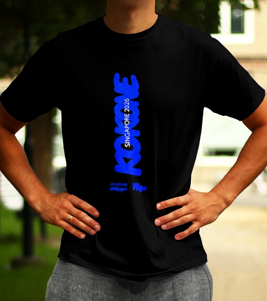 Kokone Singapore 2026 Atlassian Williams Blue Vertical T-Shirt