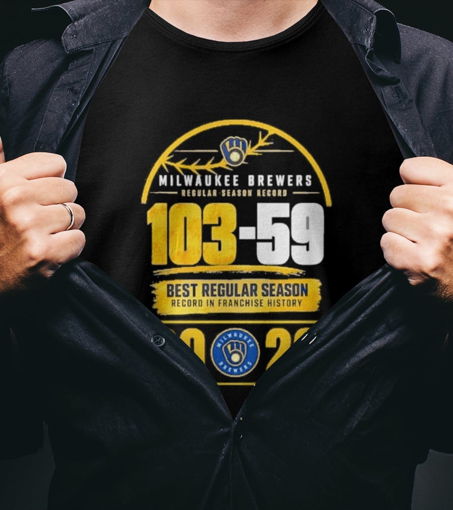 Milwaukee Brewers Record Season 103 59 Best Regular Season 2026 T-Shirt
