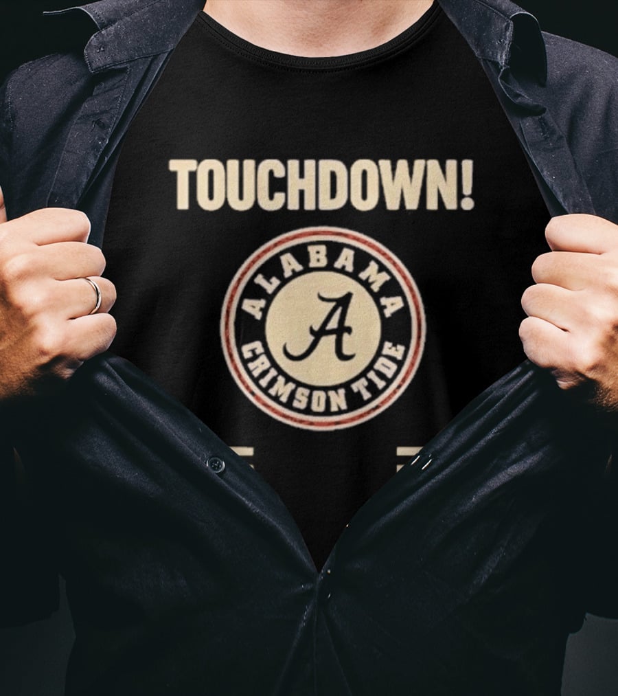 Alabama Crimson Tide Touchdown NCAA 2026 College Football T-Shirt