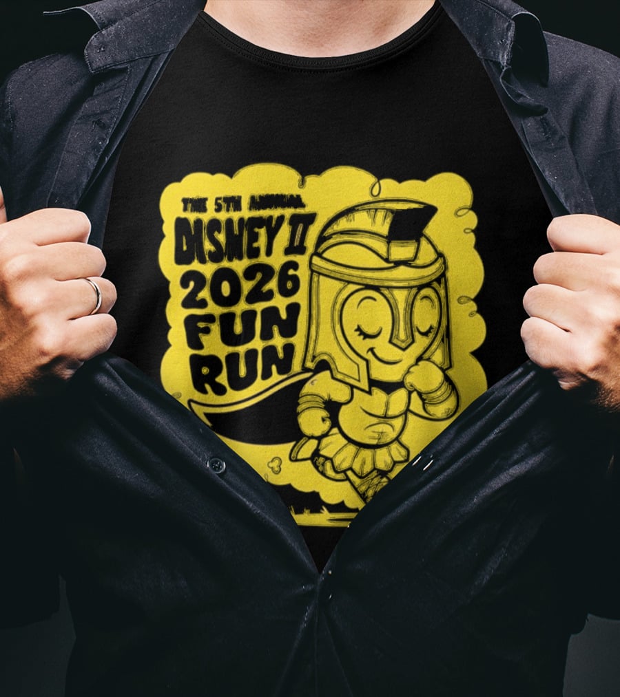 The 5th Annual Disney II 2026 Fun Run Harebrained Character Celebration T-Shirt