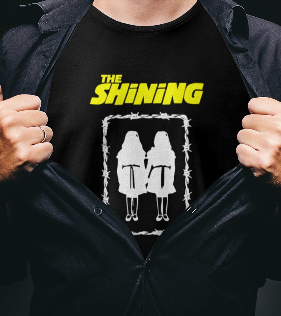 The Shining Grady Twins Barbed Wire Horror Movie Iconic Scene T-Shirt