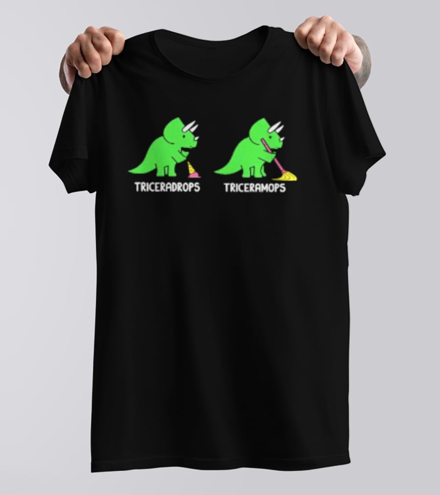 Triceradrops And Triceramops Dinosaur Ice Cream Fun T-Shirt