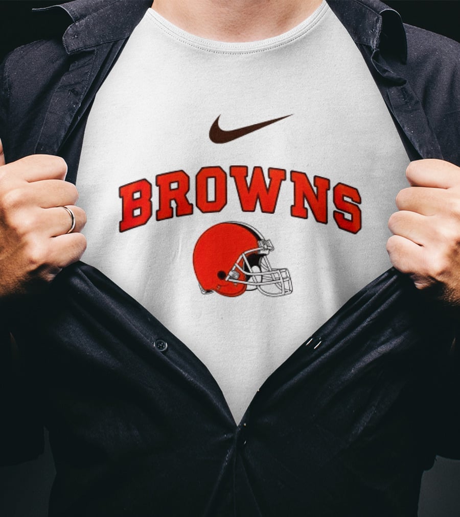 Cleveland Browns Nike Helmet Browns Make Washington Grateful Again Game Day T-Shirt