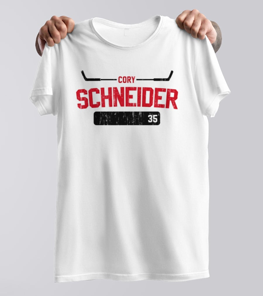 Cory Schneider New Jersey Devils Hockey Number 35 T-Shirt