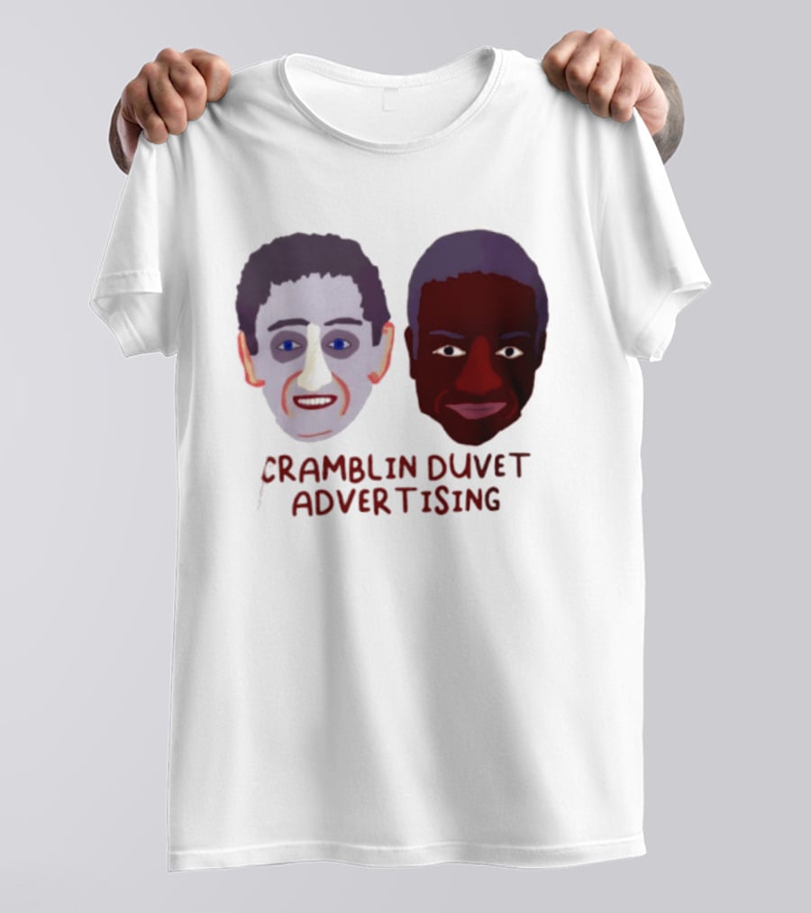 Cramblin Duvet Advertising Comedy TV Show Faces T-Shirt