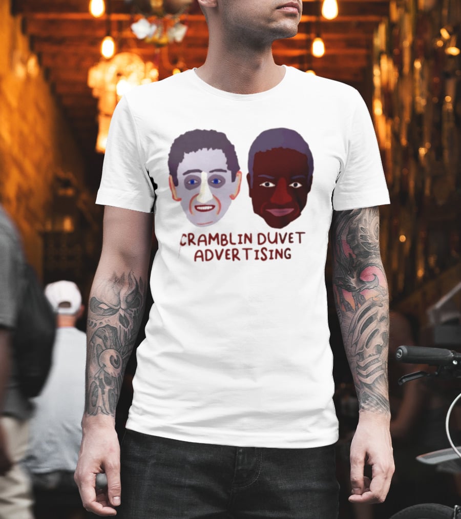 Cramblin Duvet Advertising Comedy TV Show Faces T-Shirt