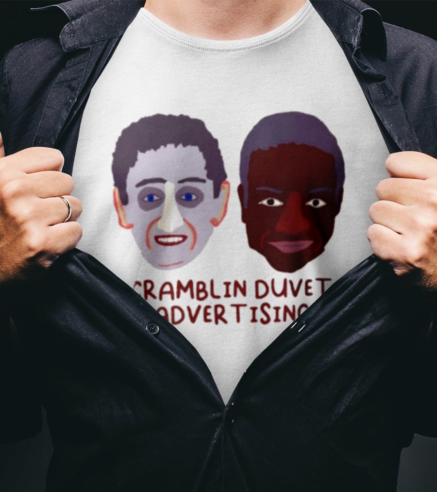 Cramblin Duvet Advertising Comedy TV Show Faces T-Shirt