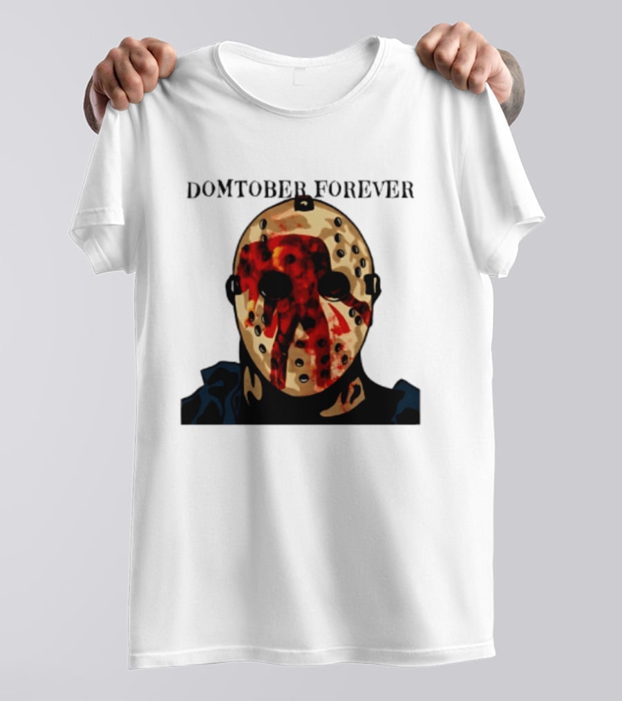 Domtober Forever Jason Voorhees Halloween Mask T-Shirt