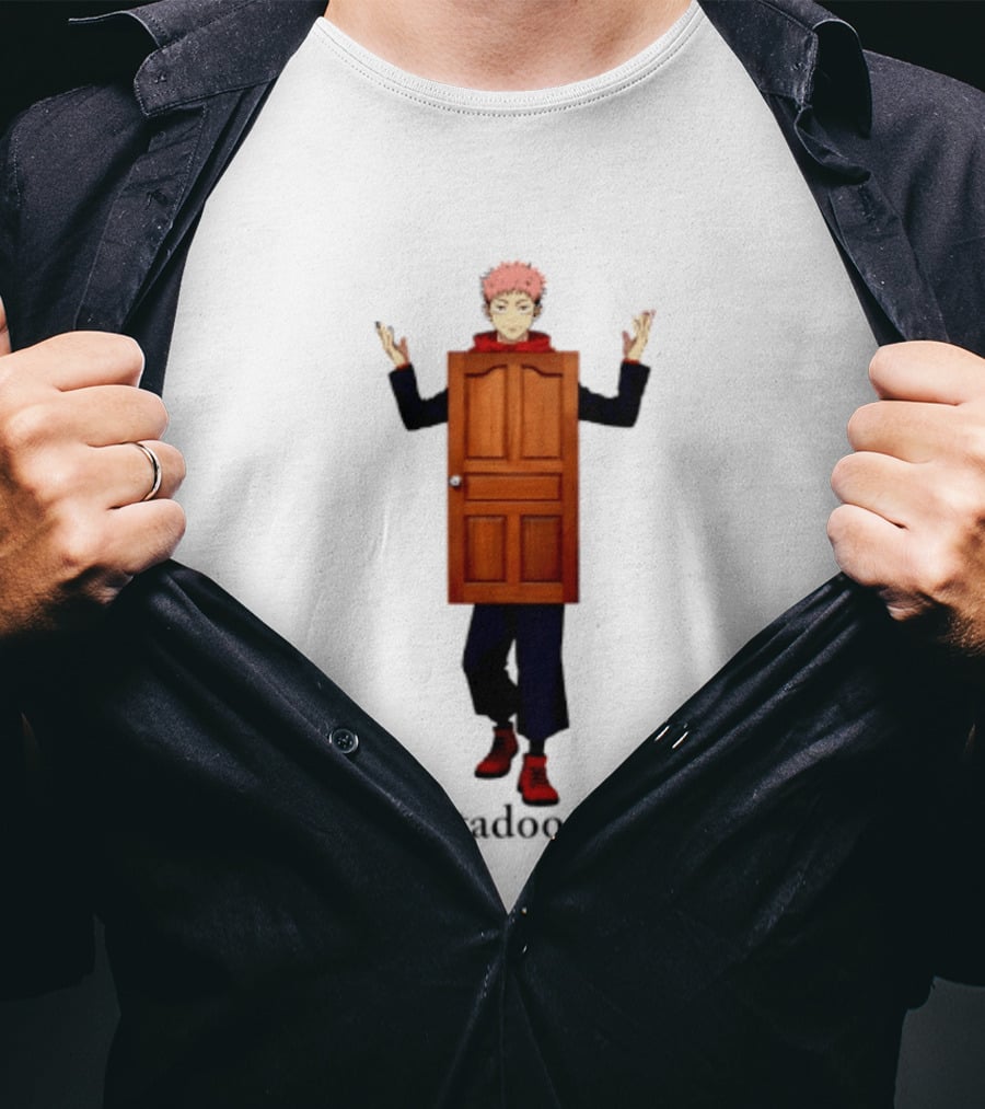 Yuji Itadori Door Jujutsu Kaisen Anime Itadoori T-Shirt