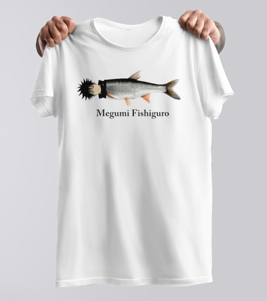 Megumi Fishiguro Jujutsu Kaisen Anime Fish Mashup T-Shirt