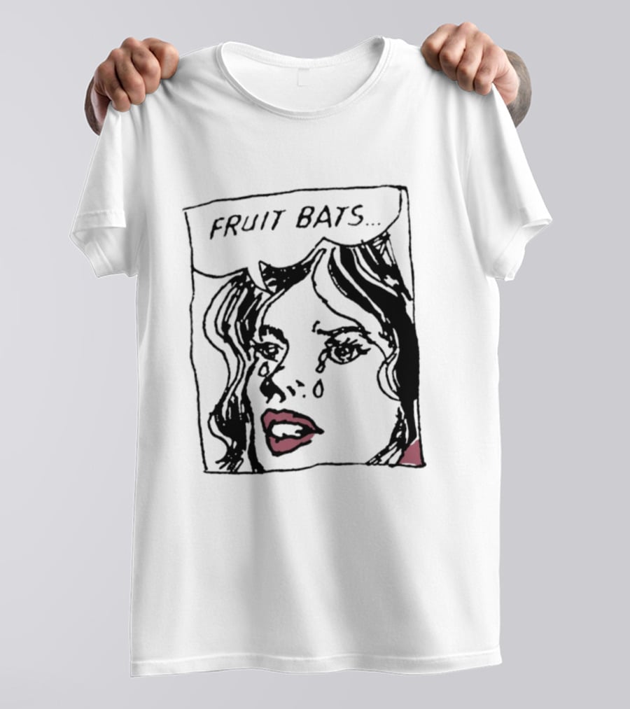 FRUIT BATS Pop Comic Indie Rock Crying Comic Style Woman T-Shirt