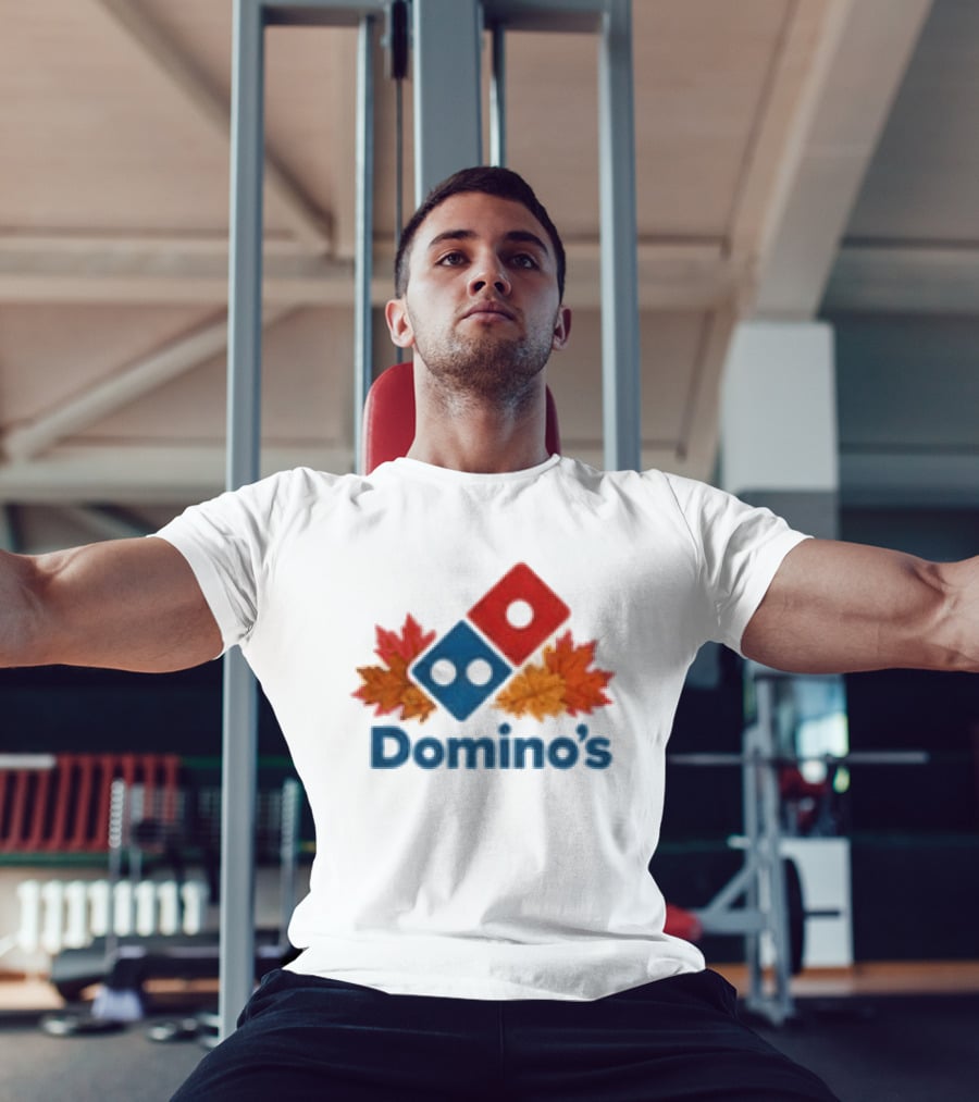 Domino's Thanksgiving Autumn Leaves Pizza Celebration T-Shirt