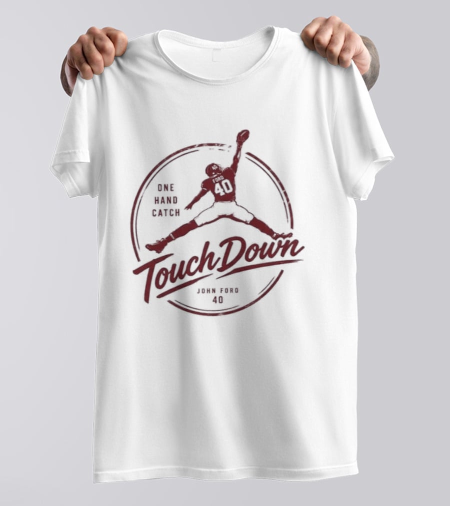 John Ford One Hand Catch Touchdown NCAA 2026 T-Shirt
