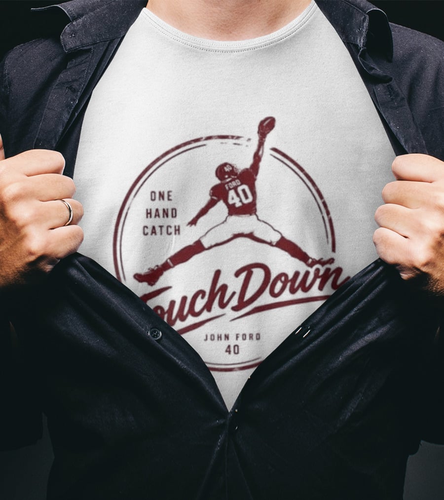 John Ford One Hand Catch Touchdown NCAA 2026 T-Shirt