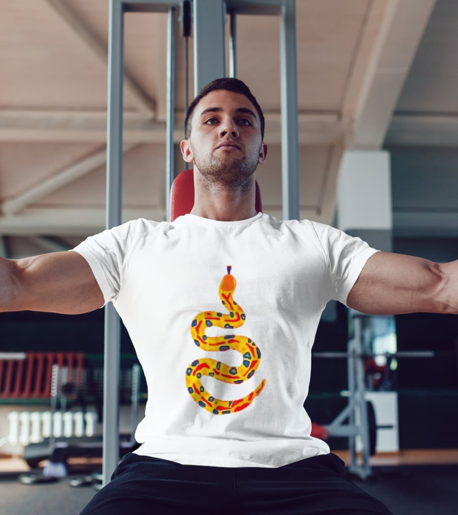 Snake What A Lovely Day To Be A Pain In The Ass Colorful Pattern Two Sided T-Shirt