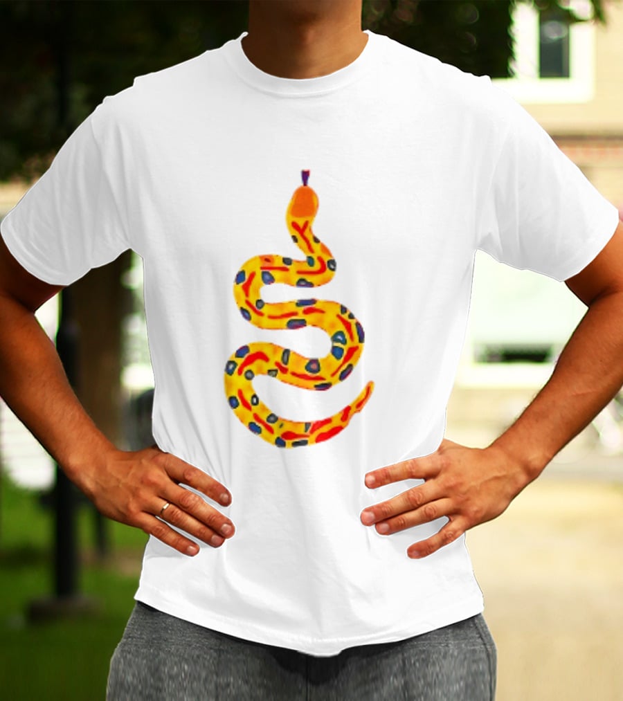 Snake What A Lovely Day To Be A Pain In The Ass Colorful Pattern Two Sided T-Shirt