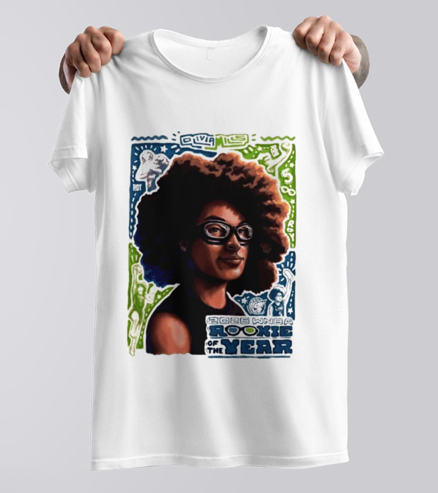 Olivia Miles Minnesota Lynx 2026 WNBA Rookie Of The Year Basketball Champion T-Shirt