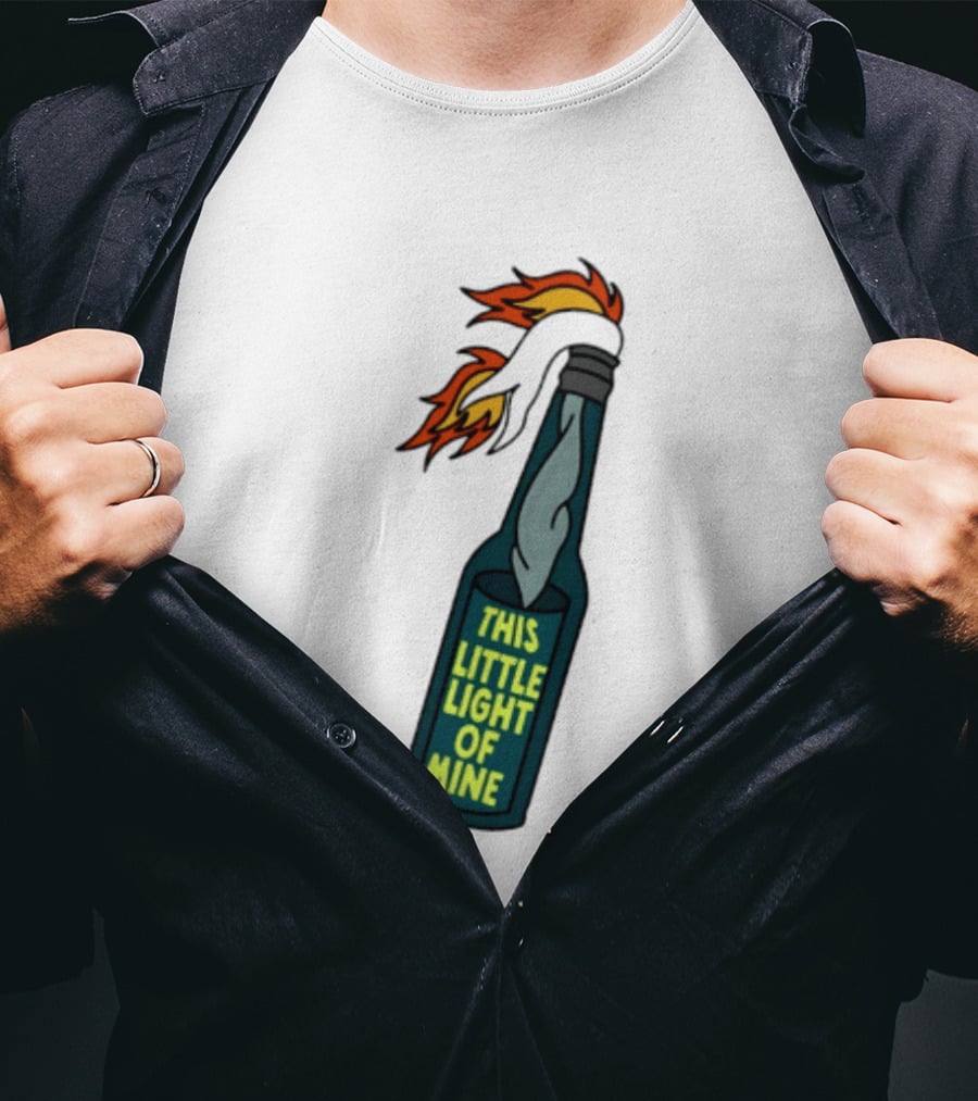 This Little Light Of Mine Molotov Cocktail Flame Bottle T-Shirt