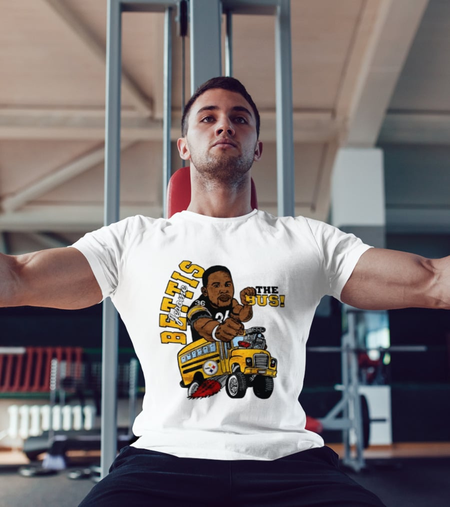 Pittsburgh Steelers Jerome Bettis The Bus Caricature Bettis The Bus T-Shirt