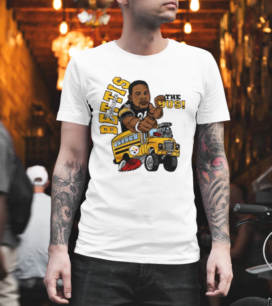Pittsburgh Steelers Jerome Bettis The Bus Caricature Bettis The Bus T-Shirt