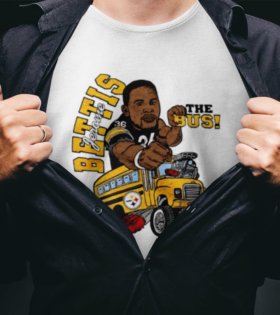 Pittsburgh Steelers Jerome Bettis The Bus Caricature Bettis The Bus T-Shirt