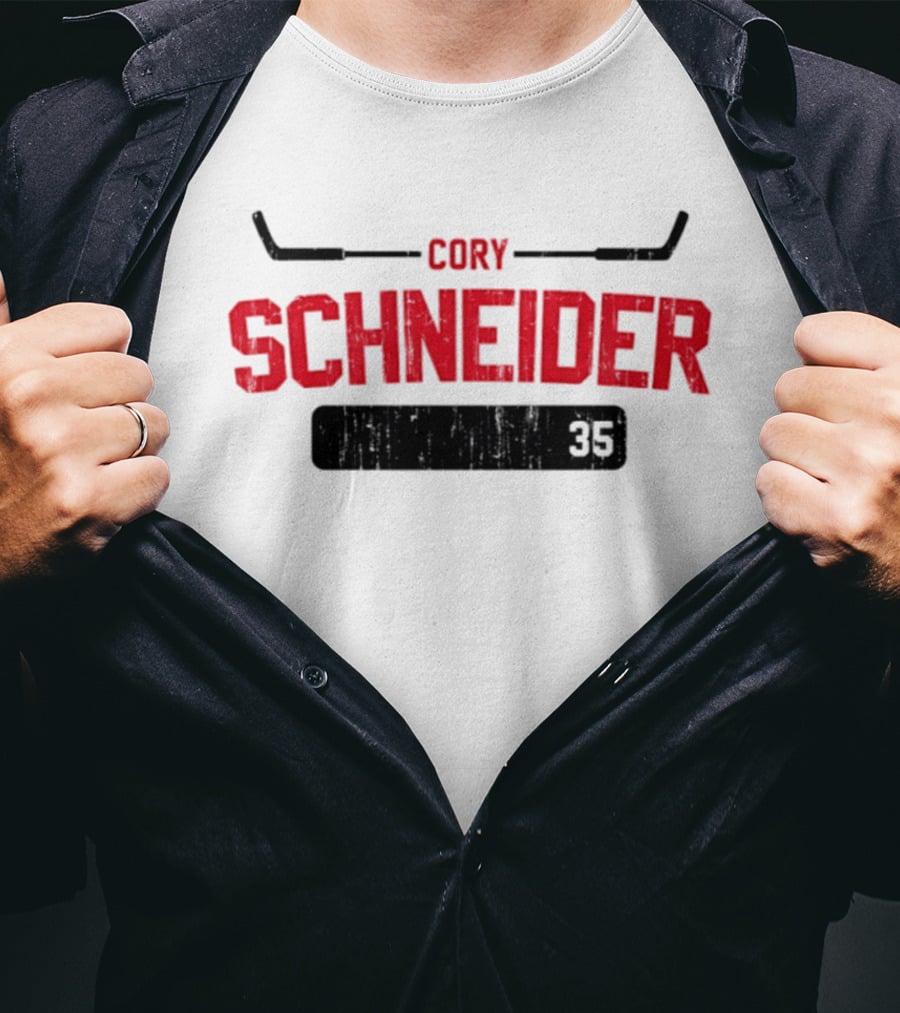Cory Schneider New Jersey Devils 35 Athletic Name And Number T-Shirt